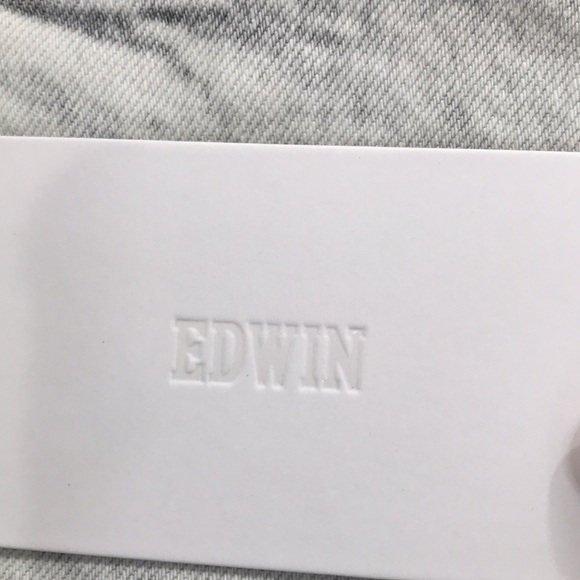 Edwin Women's Hana Button Fly Cropped Jeans In Orbital Size 26 New - Picture 4 of 13